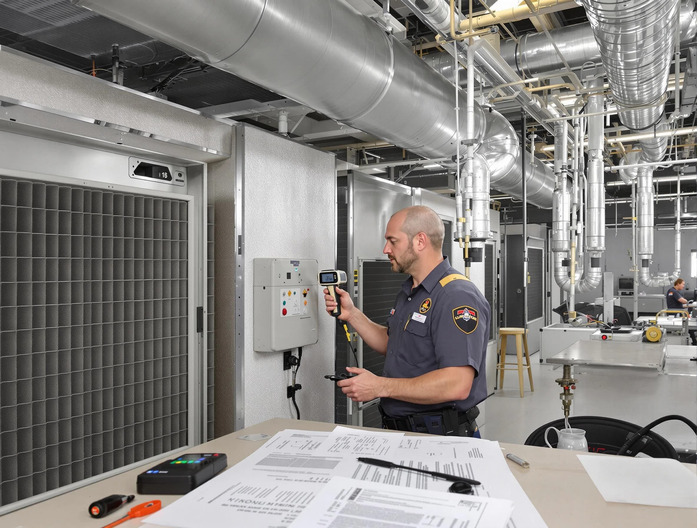 Professional filter system inspection by Brentwood Air Duct Cleaning in Brentwood