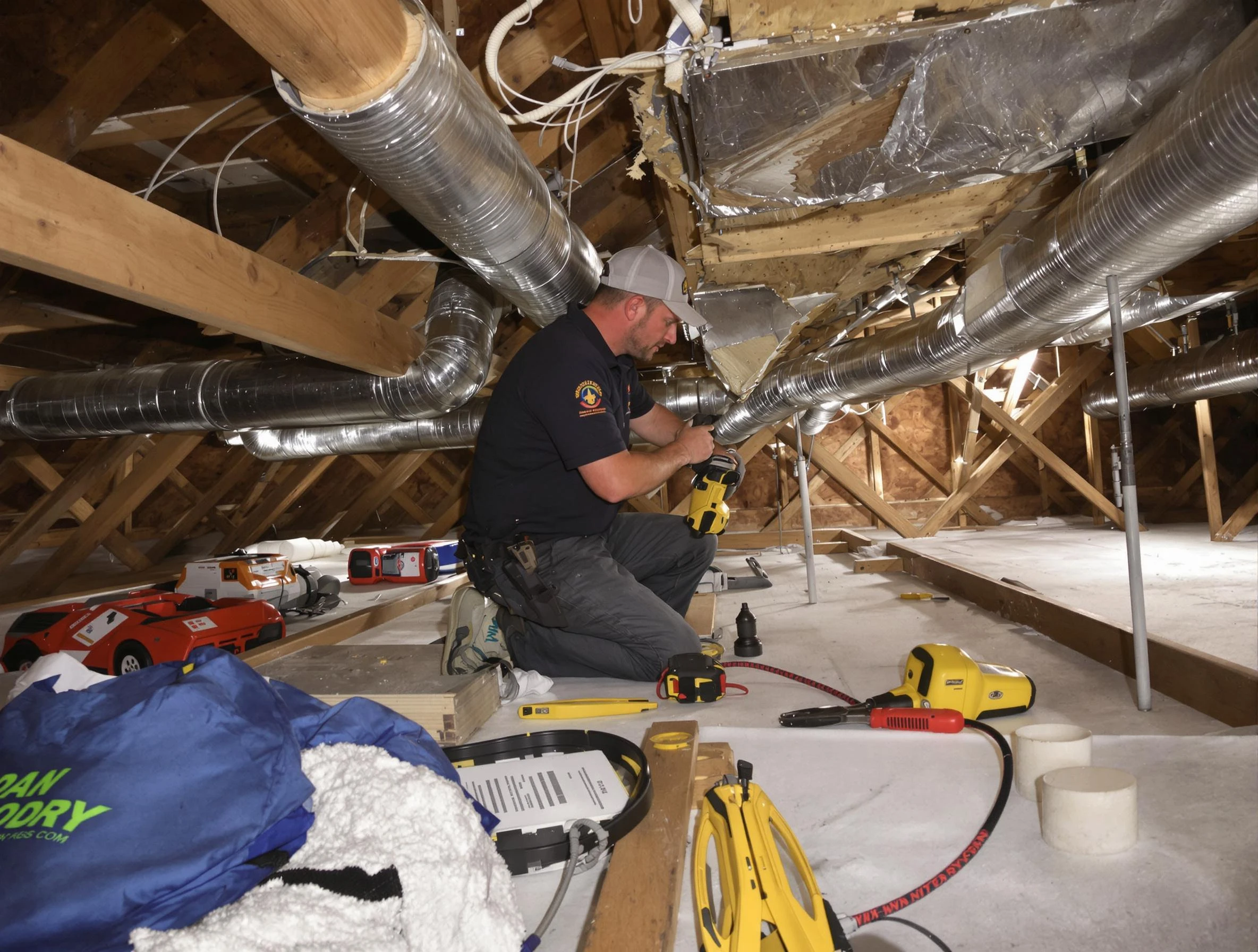 Professional air duct repair by Brentwood Air Duct Cleaning in Brentwood