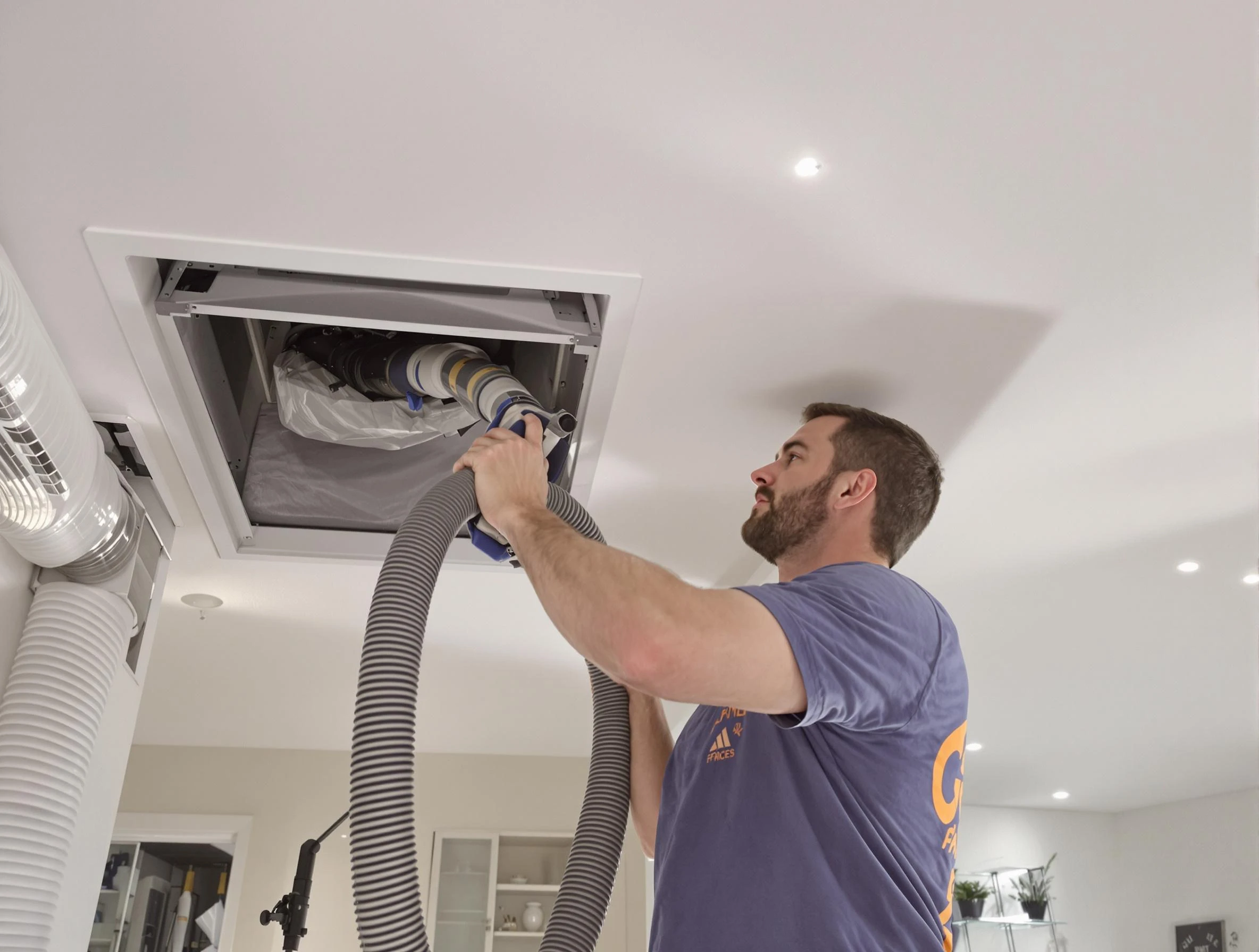 Precision indoor duct cleaning by Brentwood Air Duct Cleaning in Brentwood